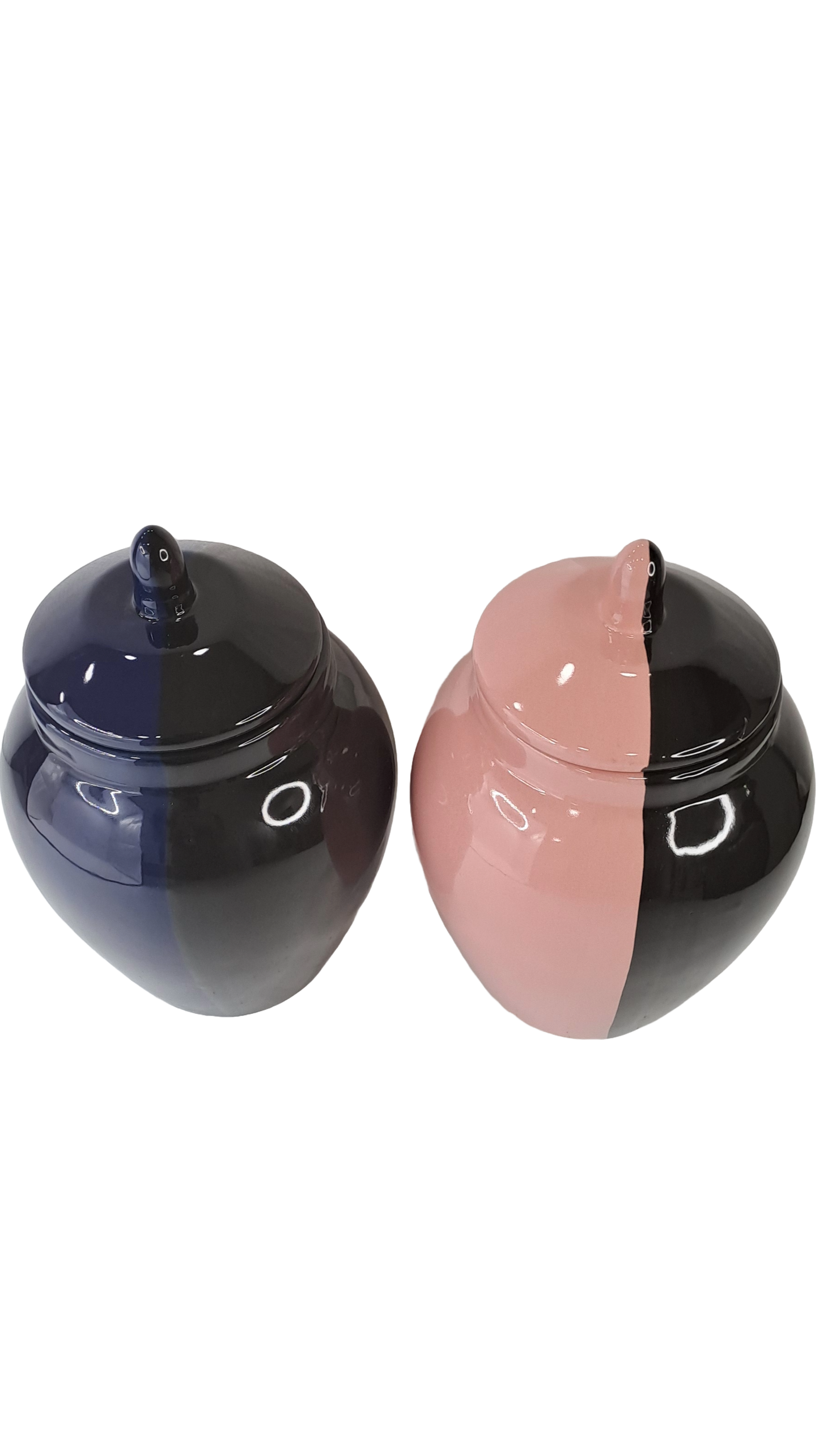 Sopera Doble Azul-Negro Rosa-Negro