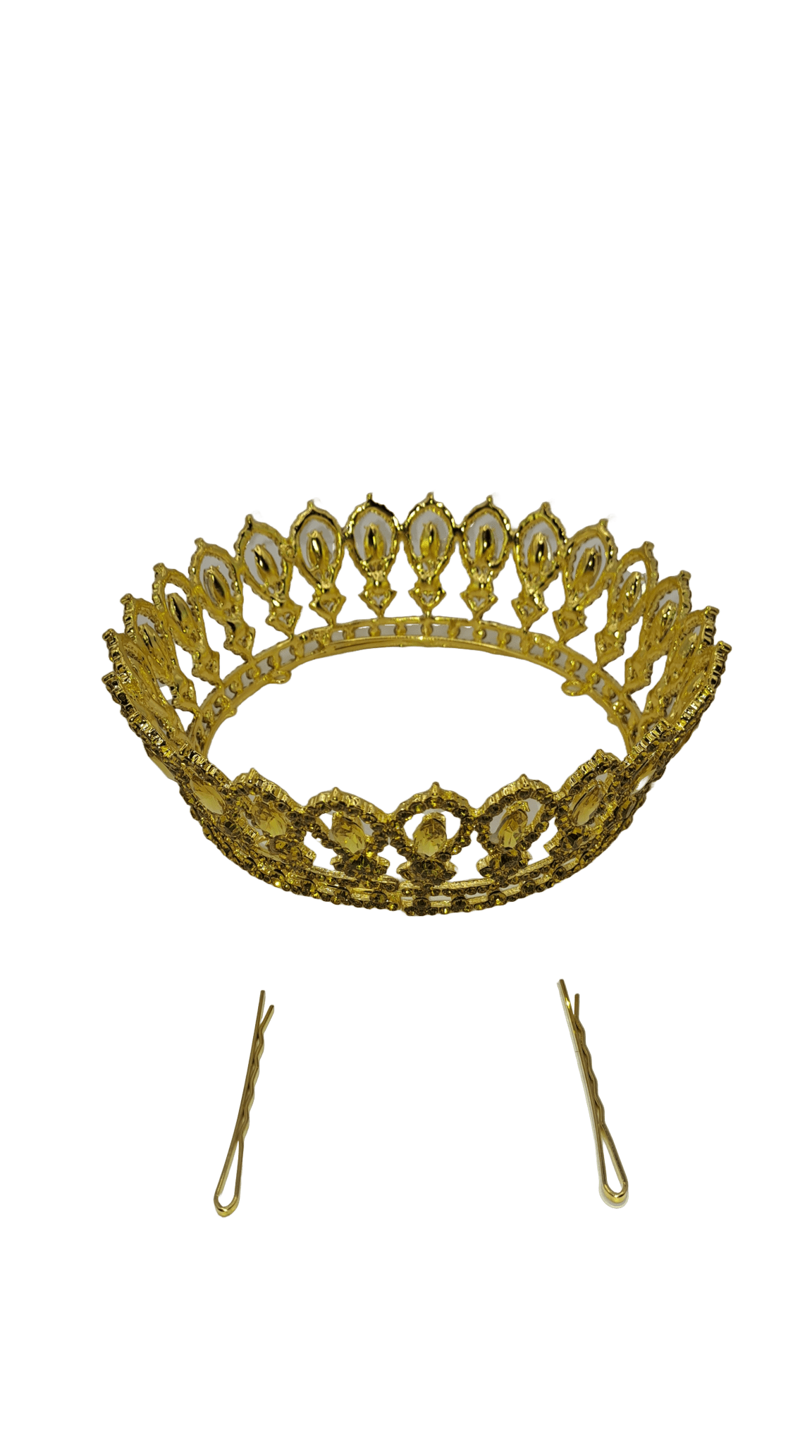 corona de gala de oshun detalle desde arriba