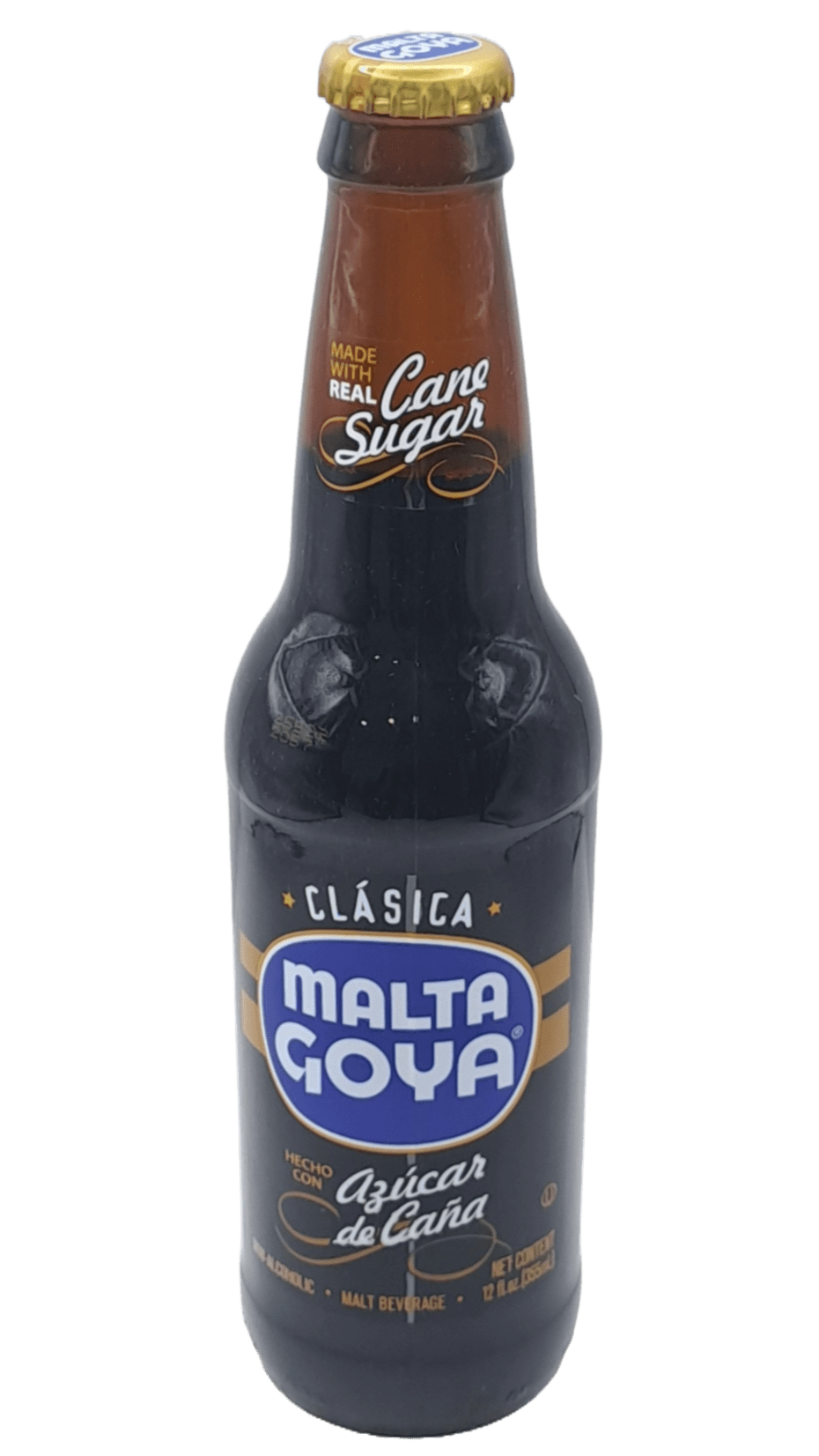 malta goya con azucar de caña 12oz