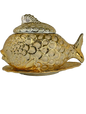 Sopera Ochun Dorada Forma de Pescado