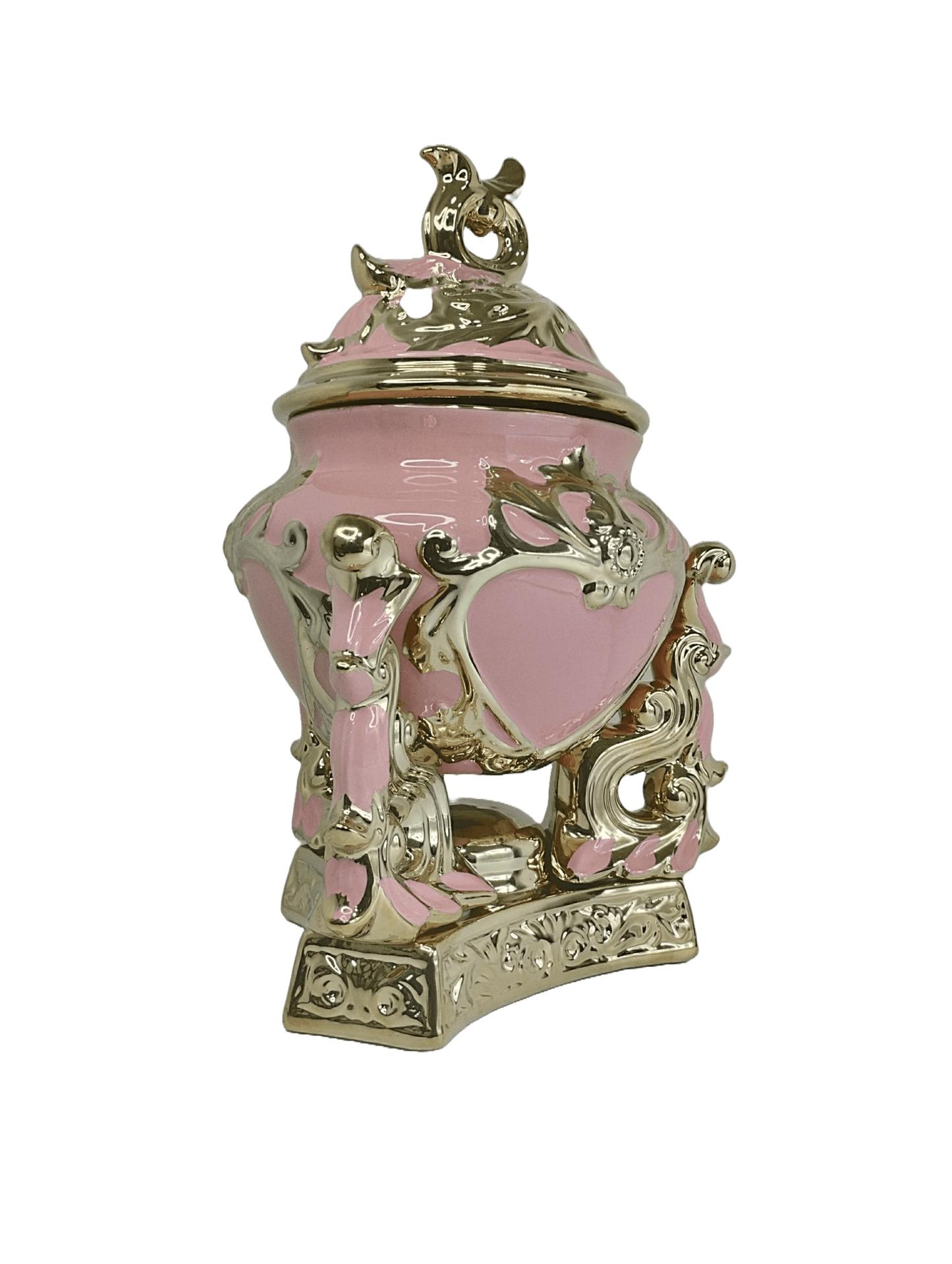Sopera Rosada con Base de lado