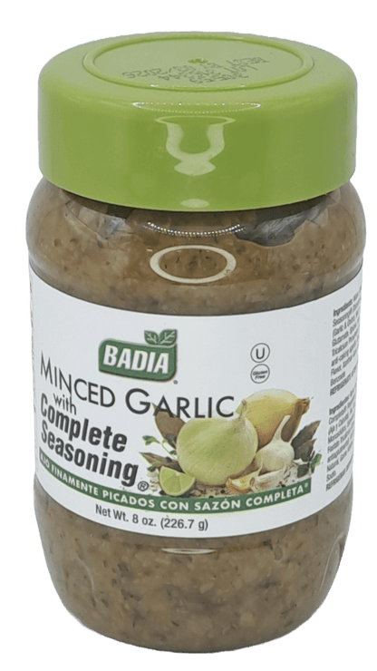 ajo picado con sazon ompleto badia 8 oz