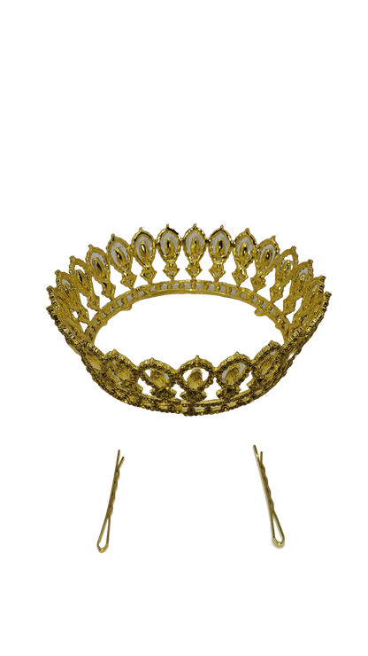 corona de gala de oshun detalle desde arriba