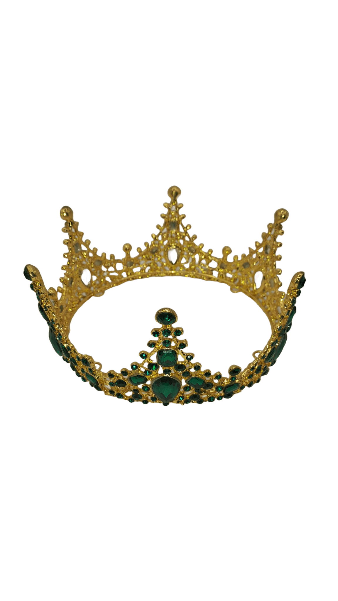 corona de orula verde dorado