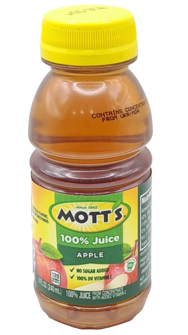 jugo de manzana motts