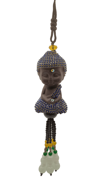 llavero de buda azul front