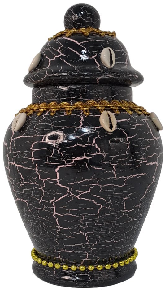 potiche san lazaro negro rosa