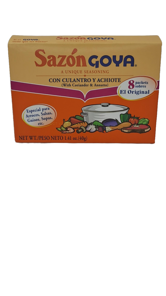 sazon goya con culantro y achiote