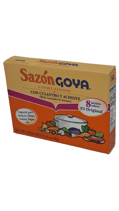 sazon goya con culantro y achiote lateral