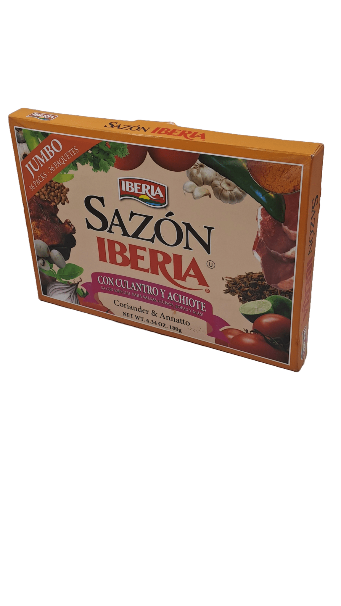 sazon iberia con culantro y achiote