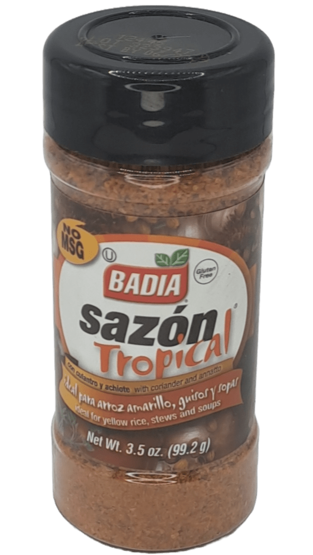 sazon tropical con culantro y achiote 3.5oz badia