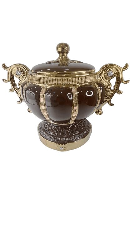 sopera de copa marron serie 5 oya
