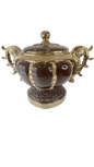 sopera de copa marron serie 5 oya