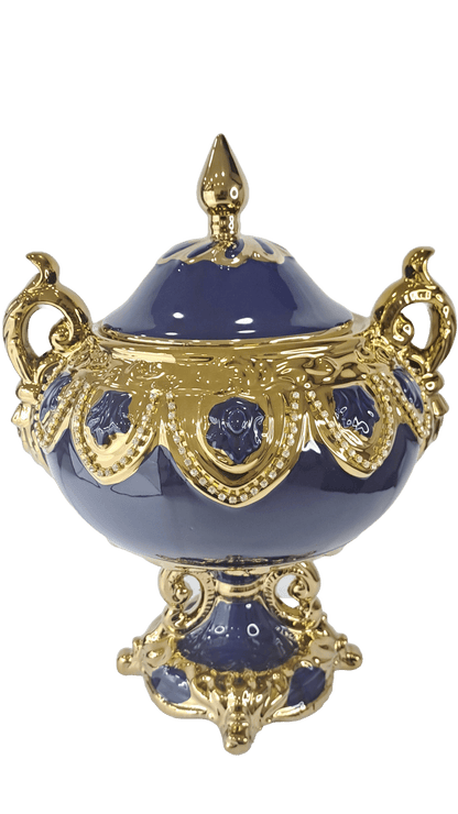 sopera de copa serie 4 azul yemaya  dorado