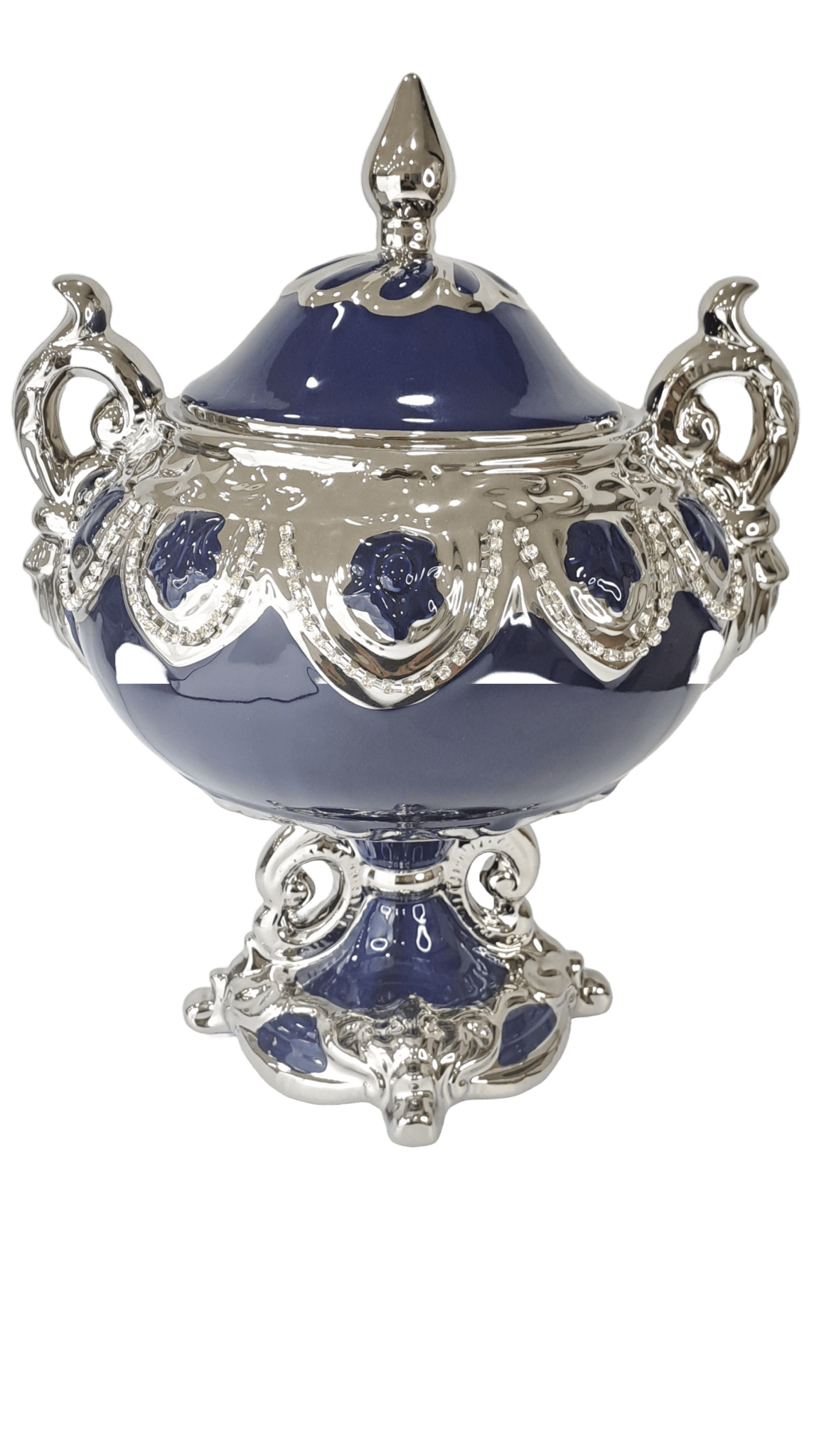sopera de copa serie 4 azul yemaya plateado