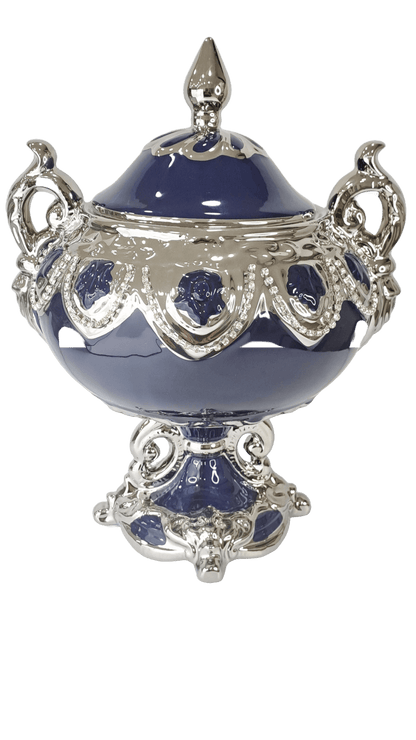sopera de copa serie 4 azul yemaya plateado