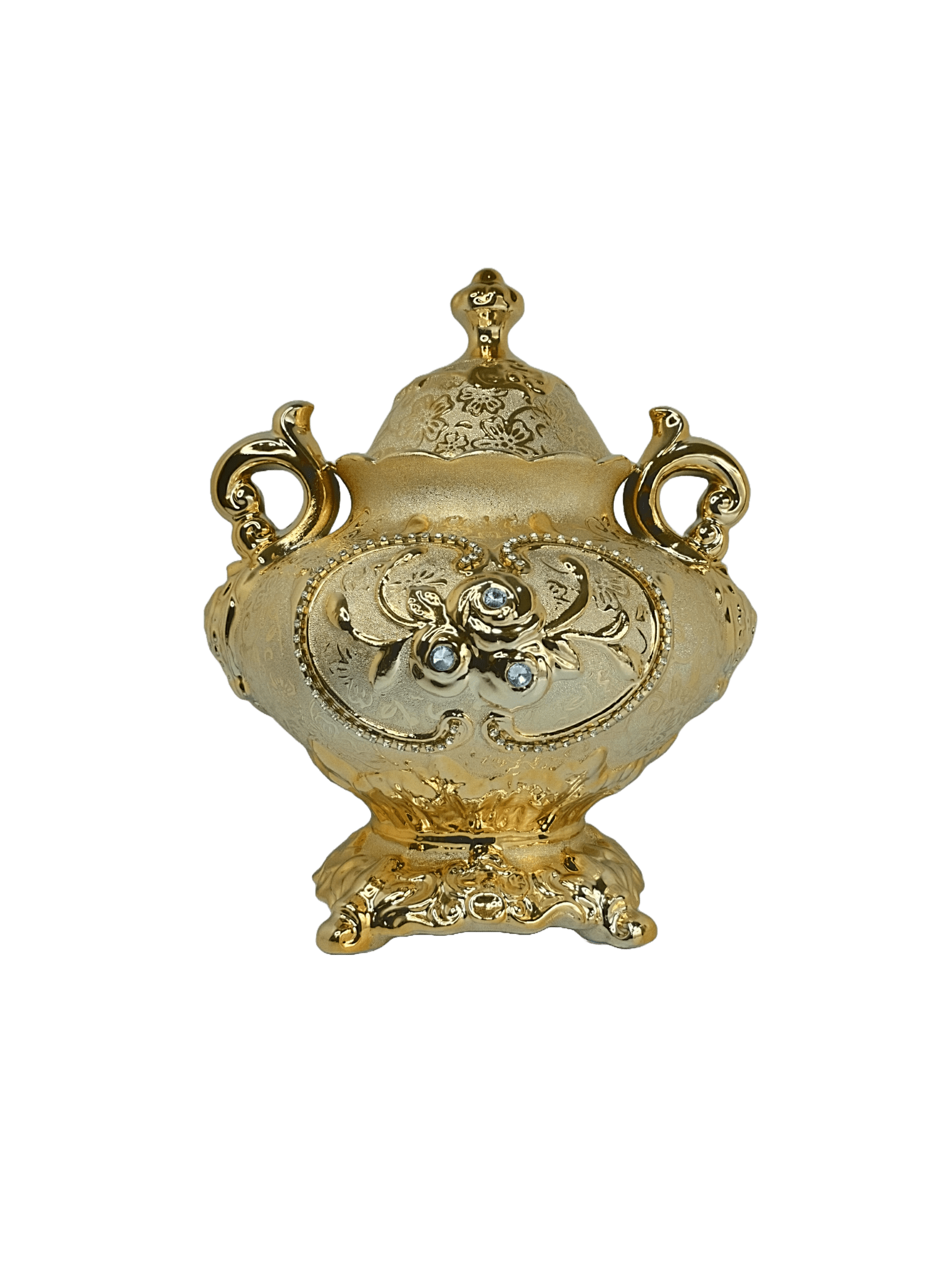 sopera de oshun con base fij y asa imperial