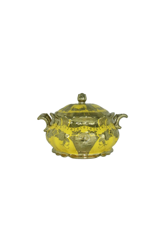 sopera oshun flores amarillo y dorado