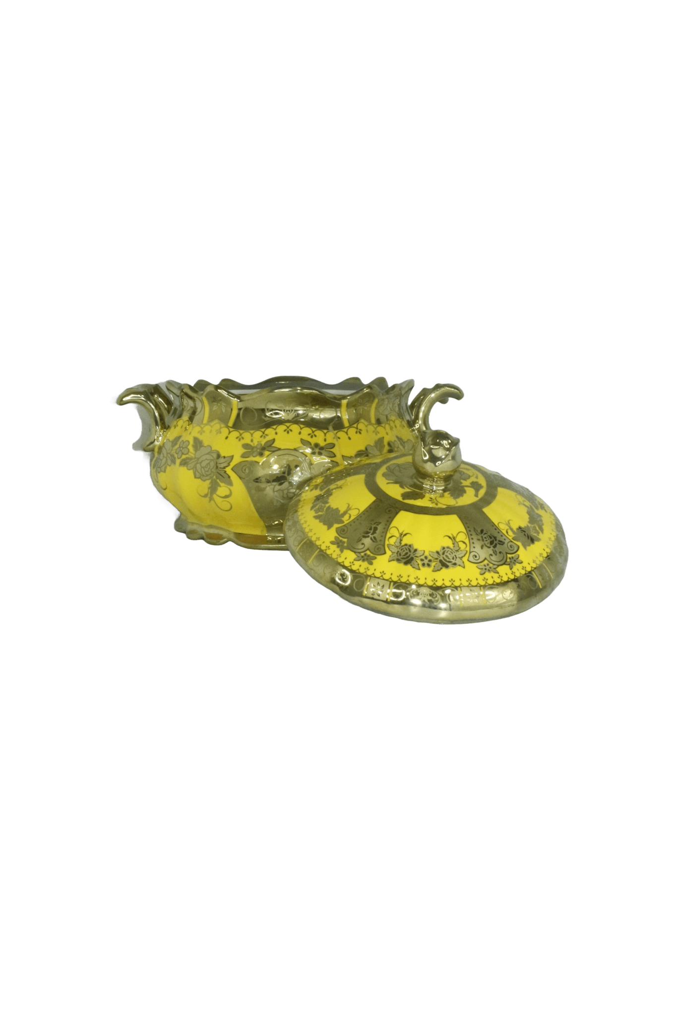 sopera oshun flores amarillo y dorado