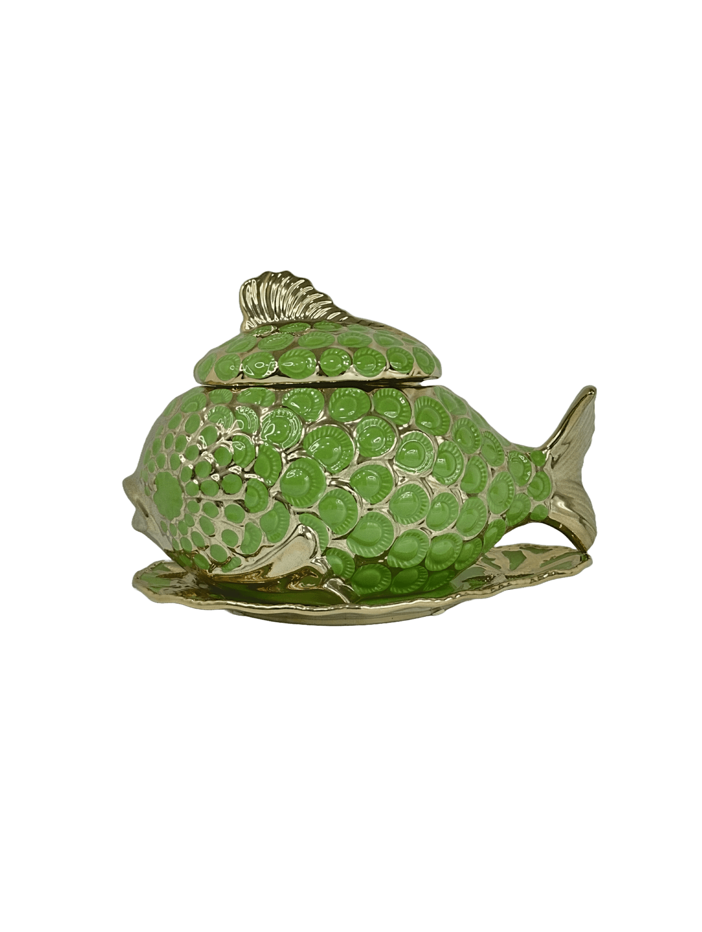 sopera pescado verde dorado orula