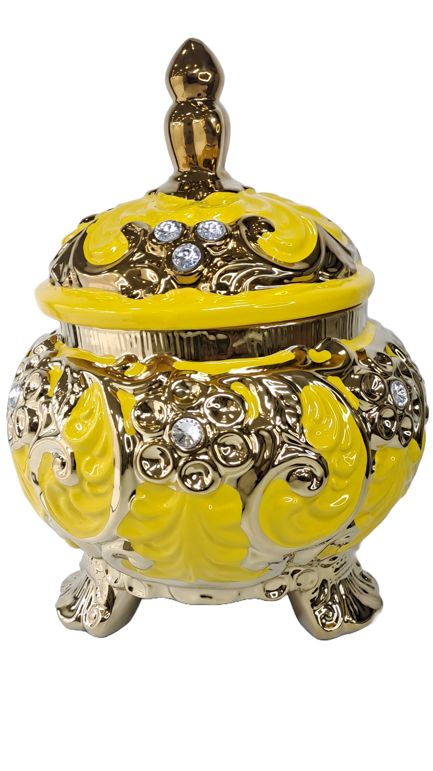 sopera redonda mediana oshun amarillo y dorado