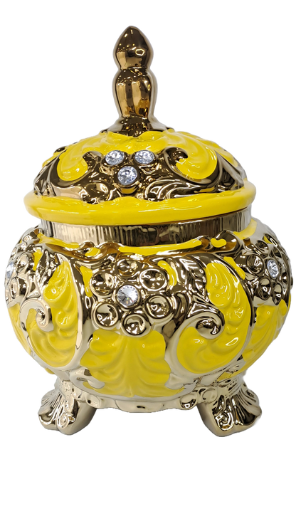 sopera redonda mediana oshun amarillo y dorado