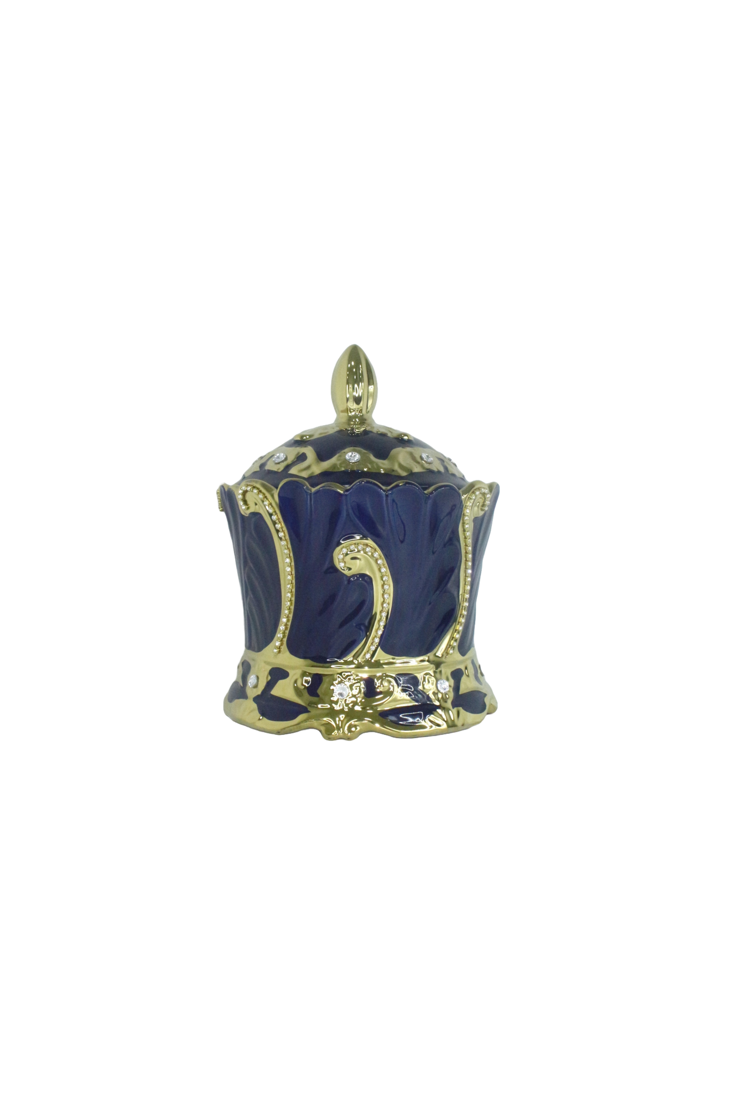 sopera yemaya tipo corona azul dorado