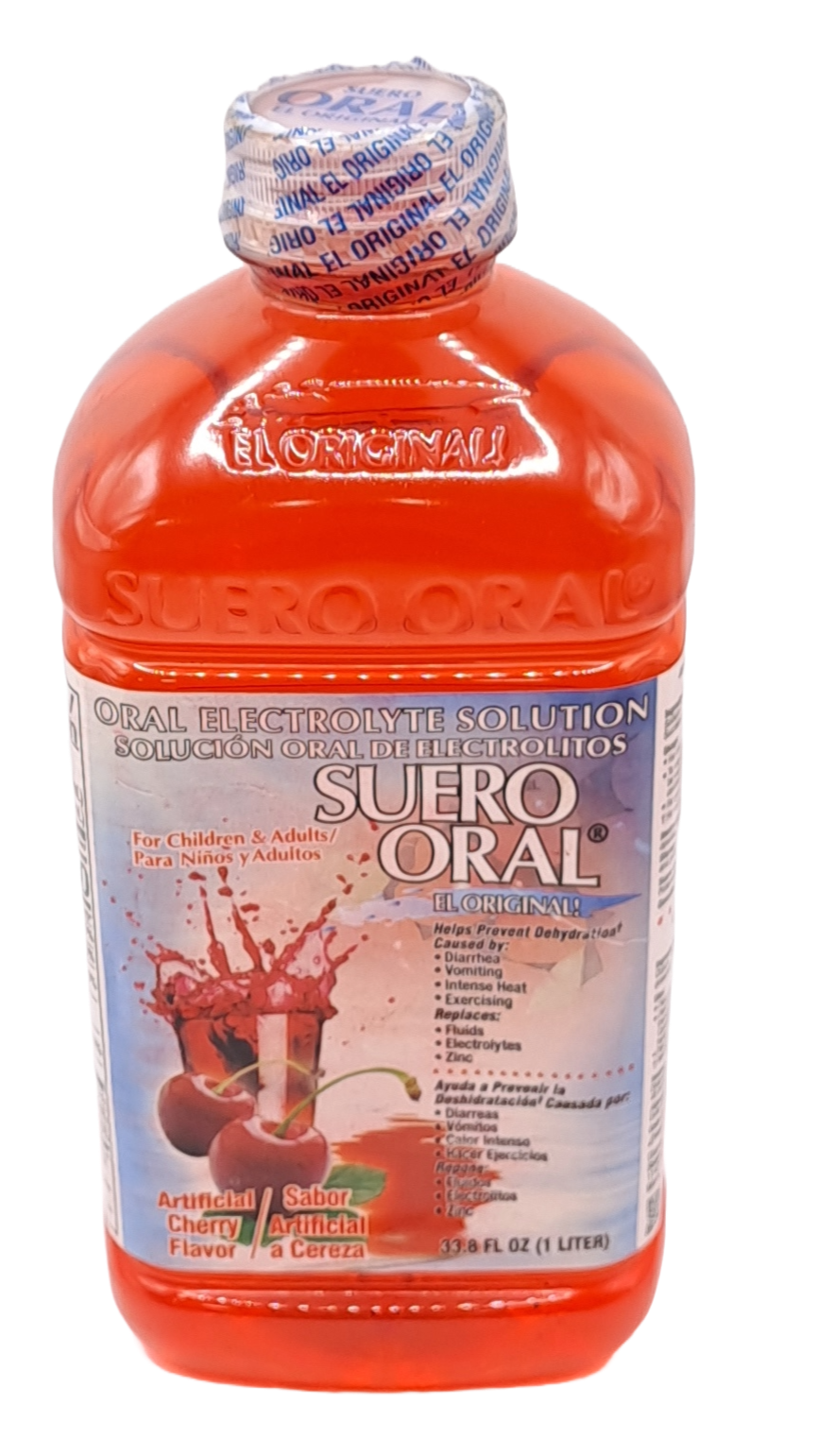 suero oral sabor cereza